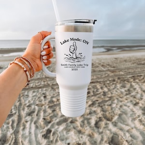 Lake Mode Personalized Family Lake Trip 40oz Tumbler - Perfect for Boating, Fishing, or Dockside Lounging, Lake Fun, Lake House Vibes