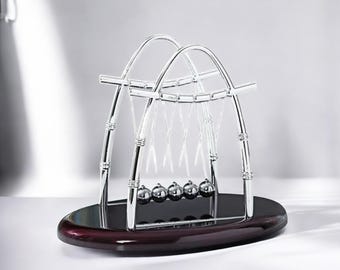Modern Newton's Cradle – Perpetual Motion Balance Ball Decor for Office & Home Desk