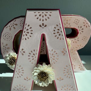 Talavera 3D Letters|Cielito Lindo Decor|Mexican Theme Party|Pink Cielito Lindo|Fiesta Theme|Papel Picado|Baptism|Centerpiece|Birthday|