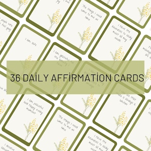 Daily Affirmation Cards/Affirmation Cards/Therapy Self Care/Mindfulness Card/Affirmations Cards Positive/Mental Health/Affirmation Printable