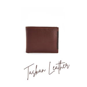 Cartera de cuero para hombre, cartera de cuero suave fresado, cartera de cuero de primera calidad, hecha a mano para uso diario, regalo para él/PAPÁ/NOVIO.