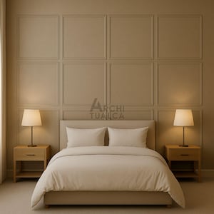 Full Wall Pre-Cut Molding Kit – Decorative Trim Paneling Set – Elegant Painting Frame Set Design – Easy DIY Accent Wall Solution