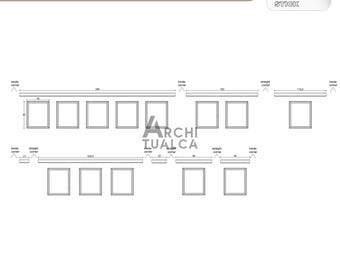 Custom Order, Pre-Cut Trim for Accent Walls- Half Wall Molding Kit