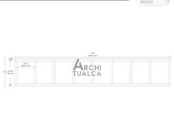 Custom-bestelling, plank en latten lambrisering – halve wandpanelen – Peel-and-Stick decoratieve rand – voorgesneden