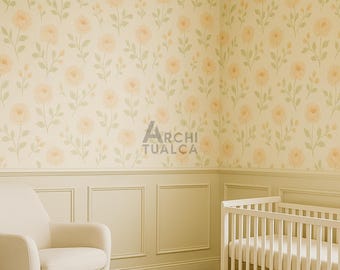 Peel and Stick Half Wall Molding Kit – Paintable Wainscoting Panels