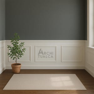Half Wall Molding Kit- Peel & Stick Wainscoting Panels- Pre-Cut Trim for Accent Walls– Easy Installation- Paintable Decorative Panels