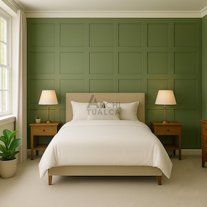 Board and Batten Wall Panel Kit – Peel and Stick Decorative Trim – Ready to Assemble Accent Wall Kit-  Self-Adhesive Decorative Panels