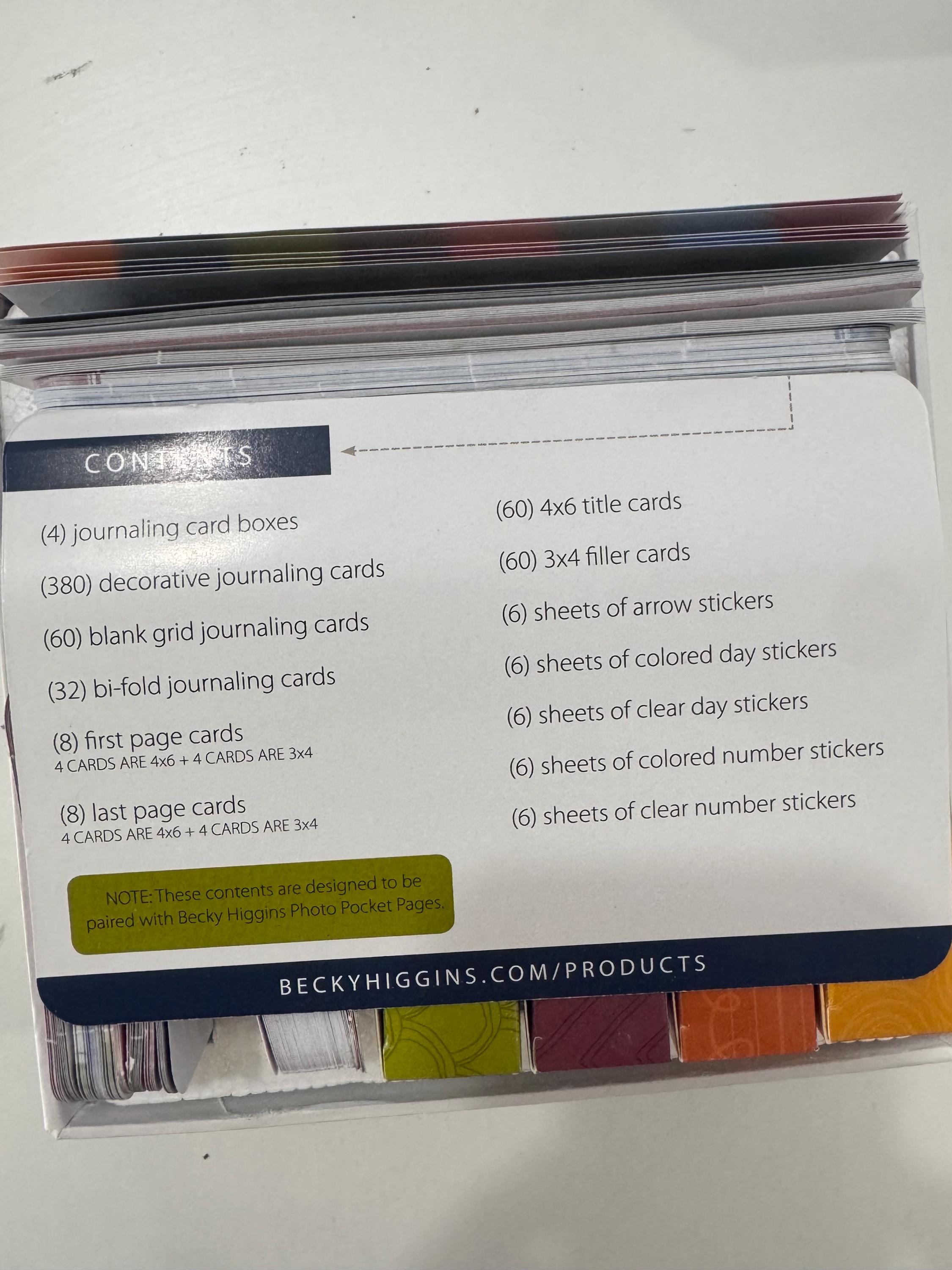 Project Life Core Kit Click DESTASH Project Life - Becky Higgins - Project Life Core Kit - Cobalt ...
