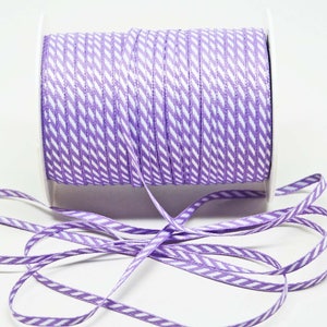Cinta de rayas diagonales sólidas, 1/8 de pulgada, lila