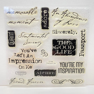 DEESTASH The Good Life Acryl Stempel -- My Acrylix -- Nähe meinem Herzen