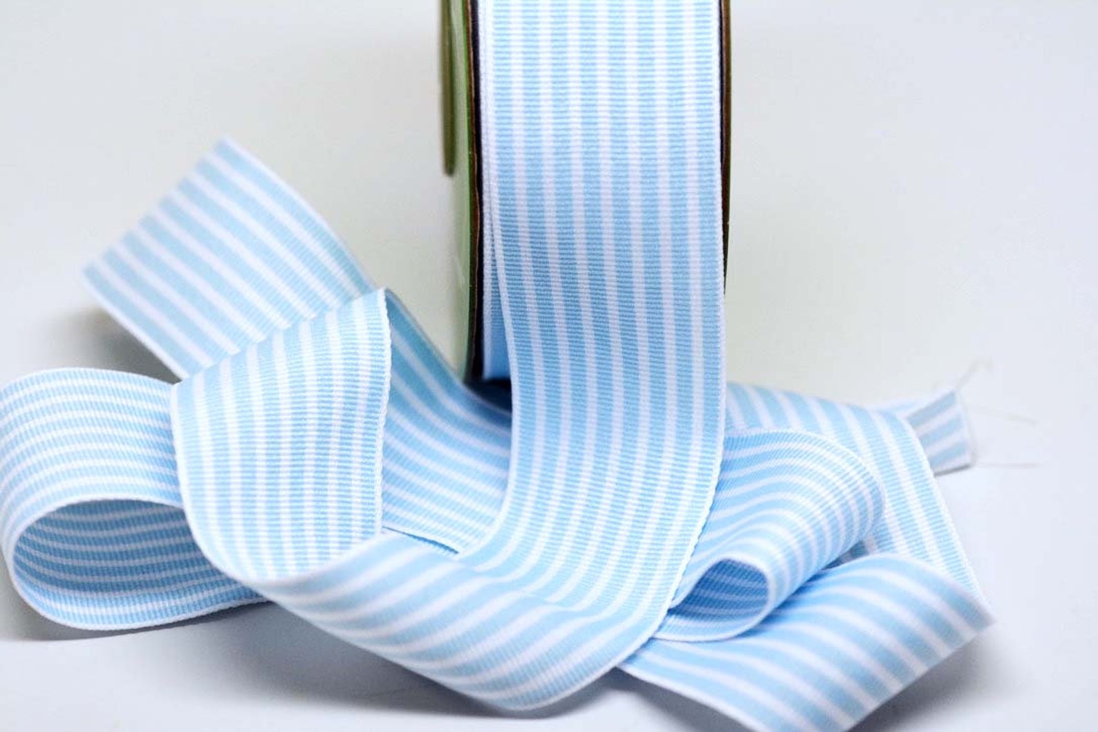 Striped Grosgrain Ribbon -- 1.5 Inches -- Blue White - Etsy