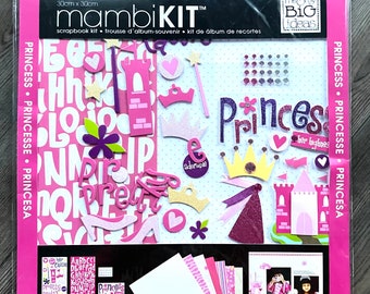 DESTASH - Me and My Big Ideas - Mambi Kit - Princess - Coordinated Scrapbook Kit - paper packs chipboard letter stickers