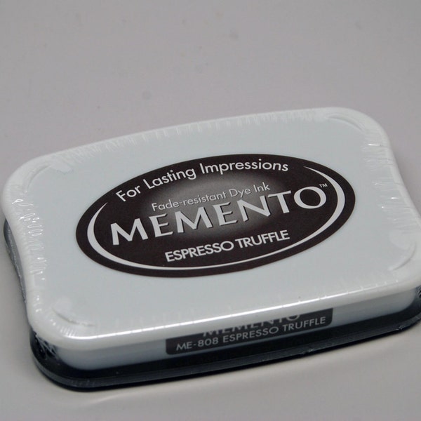 Memento Dye Ink Stamp Pad -- Espresso Truffle -- NEW Color Great for Copic Markers