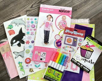 DESTASH - Girl Scrapbook Kit SEI - Monster Iron en las pegatinas del álbum - Nuevo