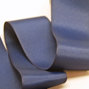 Grosgrain Solid Color Ribbon -- 2.5 inch -- Navy Blue -- 2 yards
