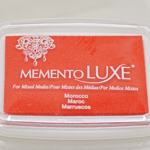 Bloc-notes Memento Luxe -- Maroc -- Tampon encreur pleine dimension, techniques mixtes