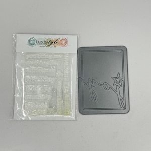 DESTASH PaperTrey Ink - Juego de sellos transparentes Phrase Play 8 Joy Cumpleaños Navidad