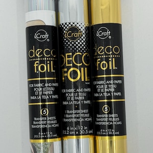 DecoFoil Transfer Sheet - icraft-merk - holografisch zilvergoud