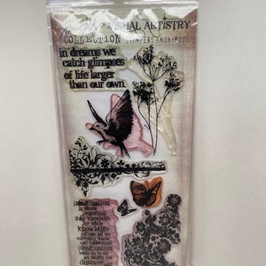 DESTASH - Colección Tim Holtz - Sellos transparentes - Flights of Fancy