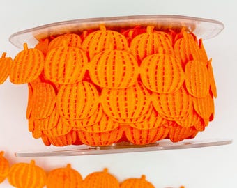 Cinta para pancarta recortada - Calabaza naranja - 3/4 pulgadas - Naranja - 1 yarda
