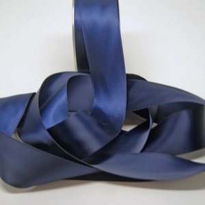 Double Faced Satin Ribbon -- 1.5 inches -- Navy Blue