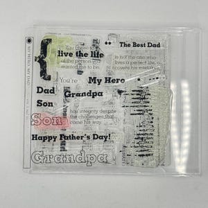 DESTASH PaperTrey Ink - My Hero My Dad - Clear Stamp Set besten Papa Opa Sohn Vatertag
