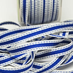 Einfarbiges Band mit genähter Kante - 3/8 Zoll - Royal Cream - 3 Meter