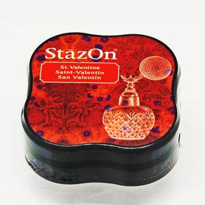 Tampone per inchiostro StazOn Solvent Midi in St. Valentine -- Tsukineko -- NUOVO FORMATO