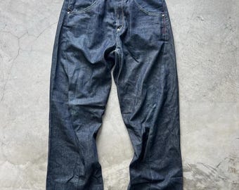 Rare Levi's Engineered Twisted Leg Dark Blue Indigo Denim