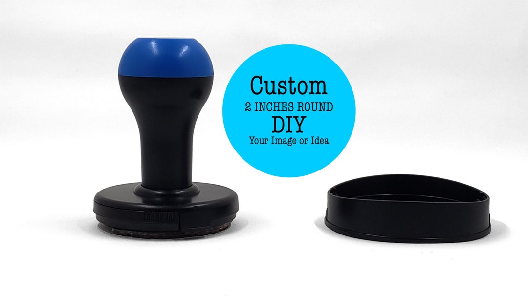Custom 2-inch Round Eco-friendly Stamp - Custom Logo Stamp or Image ...