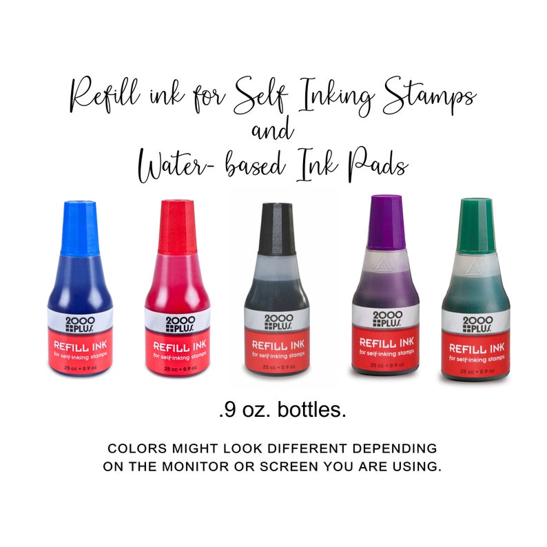 Colop & 2000 Plus Refill Ink for Self Inking Stamp Refill Ink Etsy