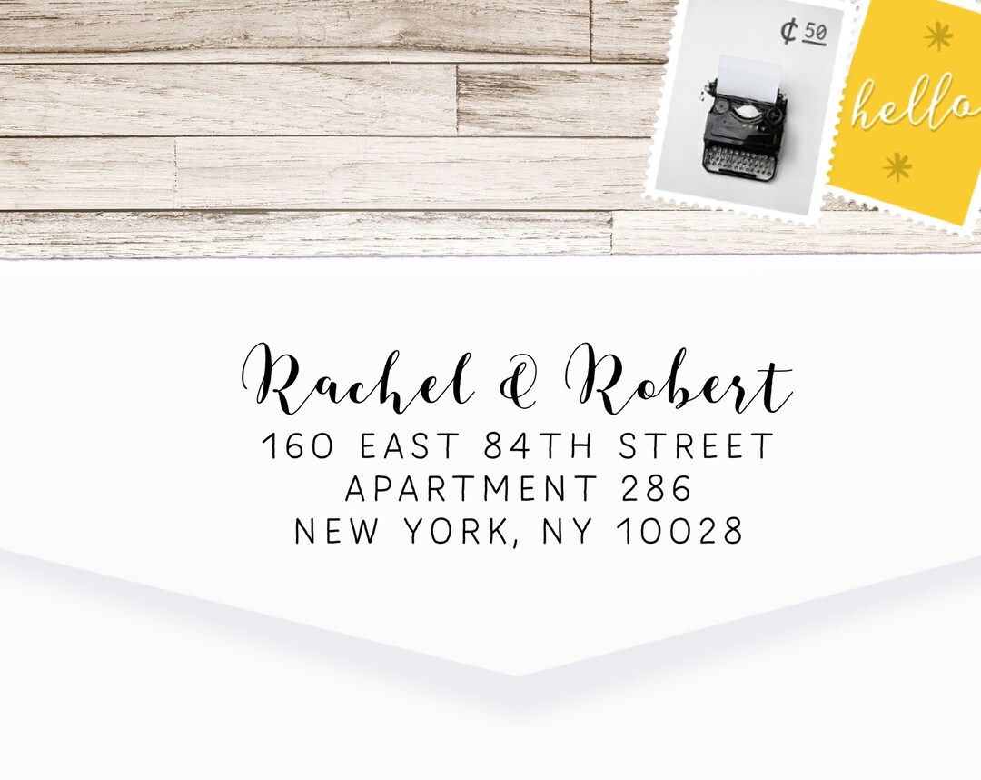 Custom Address Stamp 4 Line Address Stamp Stamp Address. Etsy