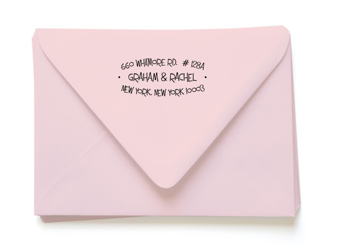 Return Address - Fun Custom Personalized Address Stamp With Names in ...