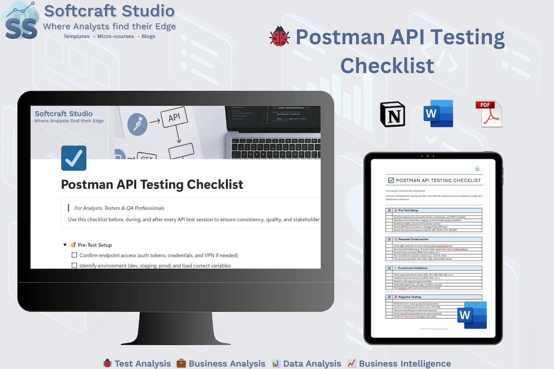Postman API Testing Checklist for QA Teams - Etsy
