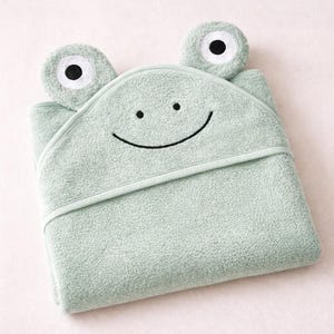 Gepersonaliseerde handdoek met capuchon - geborduurde naam, 100% katoen