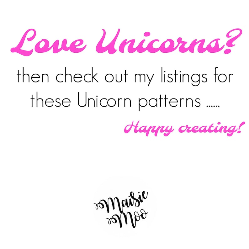 Felt Unicorn Pattern Unicorn Ornament Sew Your Own Unicorn Cricut SVG image 7