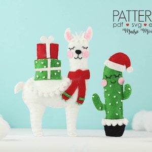 Christmas Ornament Bundle Felt Patterns | Over 40 PDF Patterns | SVG Ornament Cricut Christmas Crafts Maisie Moo Patterns Popular