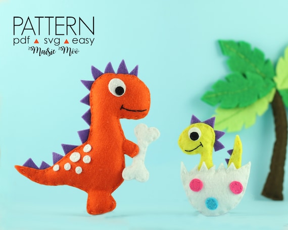 dinosaur sewing pattern pdf