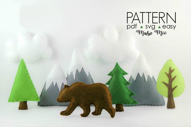 Woodland Baby Mobile Pattern, Buffalo Plaid Nursery, Moose Mobile Bear Nursery Mobile, Mountain Mobile Pattern Boy Mobile Lumberjack Nursery