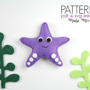 Felt Starfish Pattern | Starfish Ornament Pattern | Under the Sea Cricut SVG