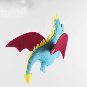 Felt Dragon Pattern | Dragon Plush Pattern | Dragon Toy | Dragon SVG Pattern | Dragon Baby Mobile | Dragon Christmas Ornament Cricut SVG