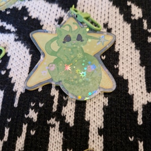 Alien Cat Keychain