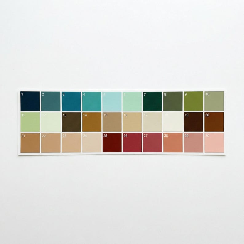 Swatch Stickers Colour Sample Stickers – 30 Swatch Set – Wall Test Decals - Etsy