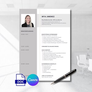 Plantillas de solicitud, portada, CV y carta de presentación, plantillas Word + Canva