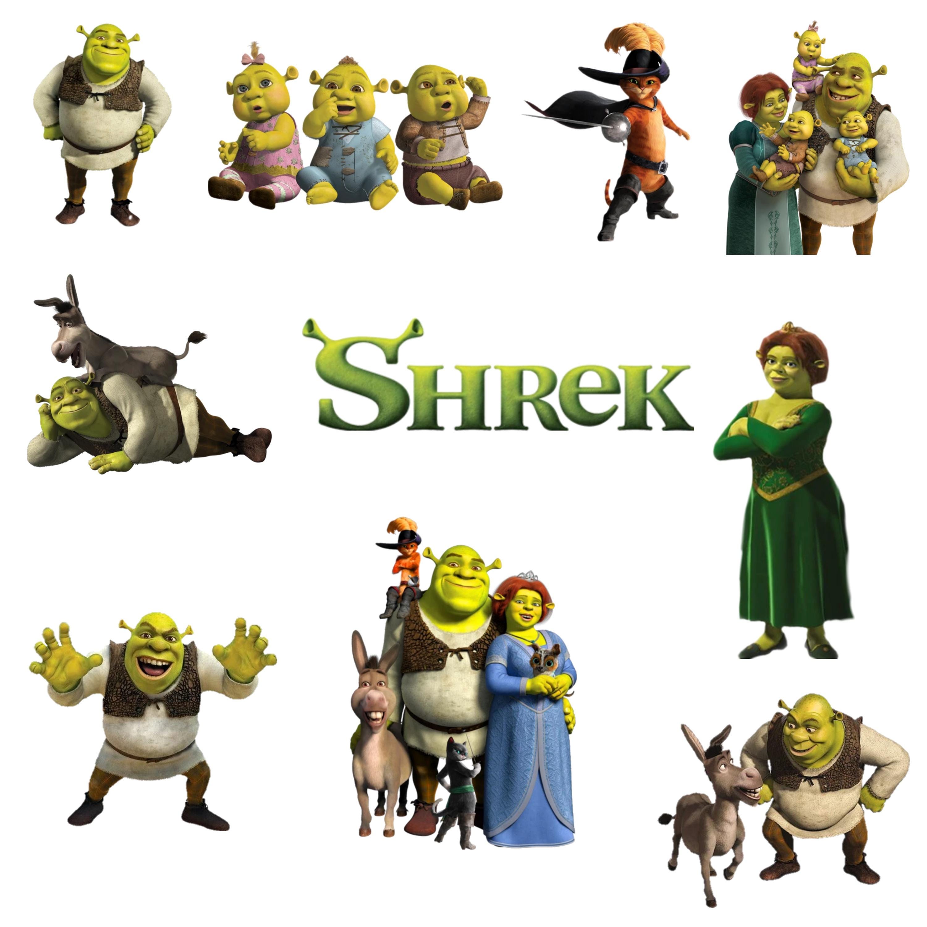 Shrek Png Clipart Bundle