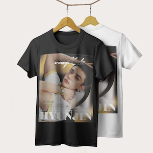 Stray Kids Hyunjin Shirt, Kpop Fan Merch Unisex, SKZ Stay Gift, Black White Dark Heather Tee, Hyunjin STAY Shirt