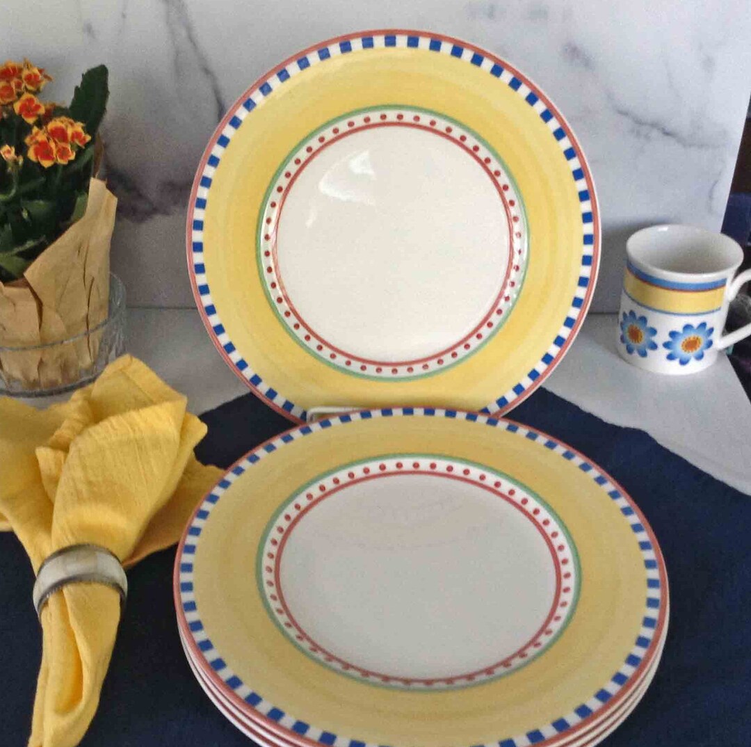 VILLEROY and BOCH 4 Twist BEA Dinner Plates Villeroy and Boch Etsy