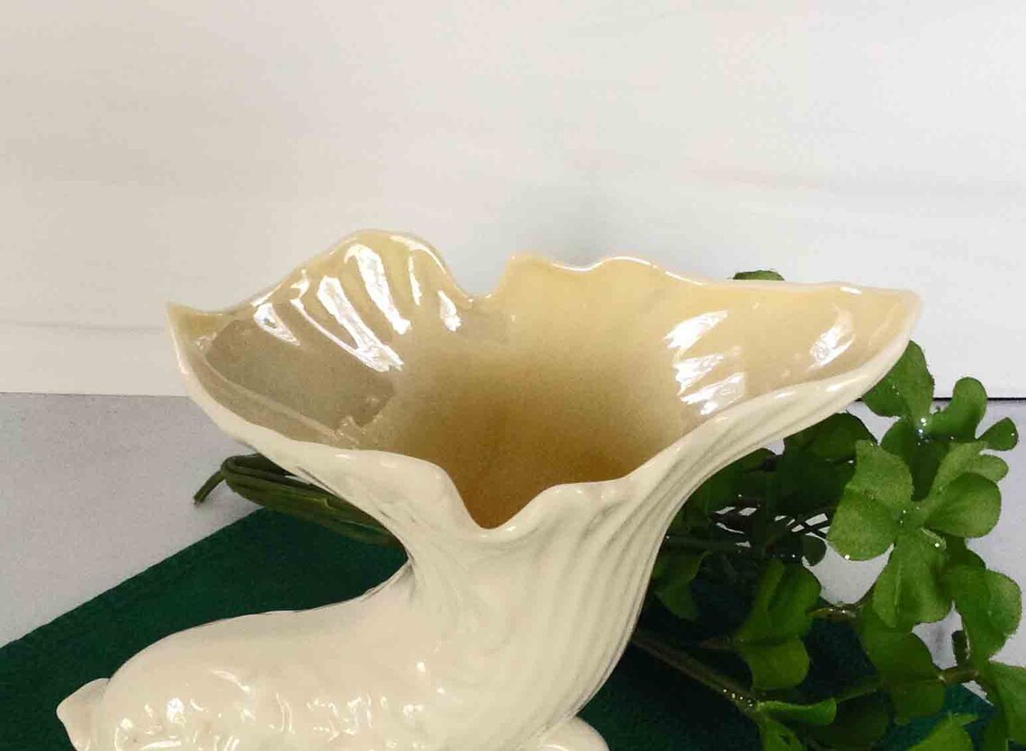 Belleek Fermanagh Spill Vase 6th Green Mark MINT Condition Etsy