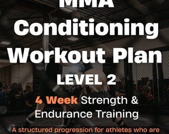 MMA Conditioning Workout Plan | 4 Week Strength & Endurance Training | Printable Training PDF