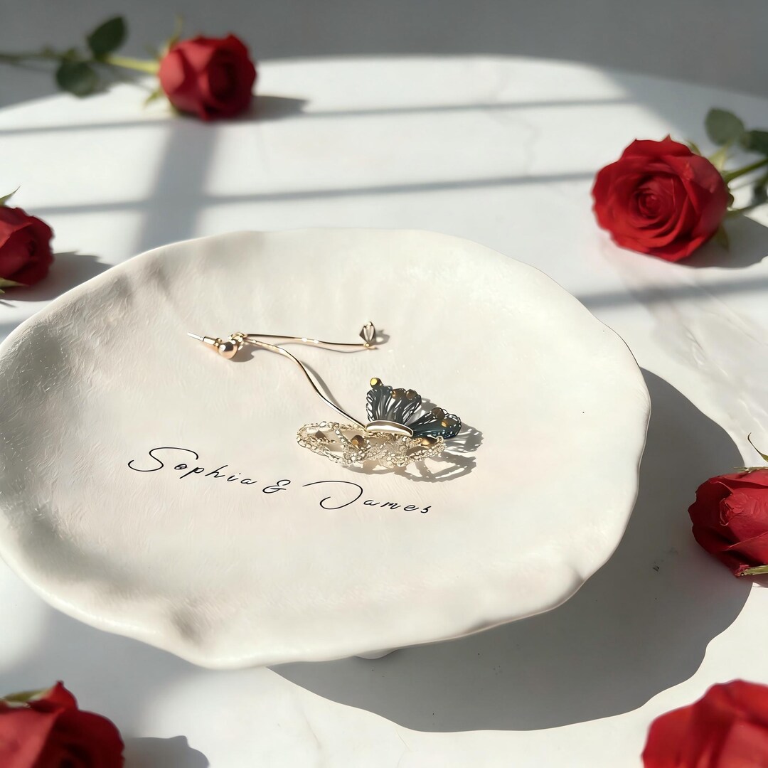 Personalized Name Ring Dish – Custom Jewelry Holder, Bridesmaid Gift ...